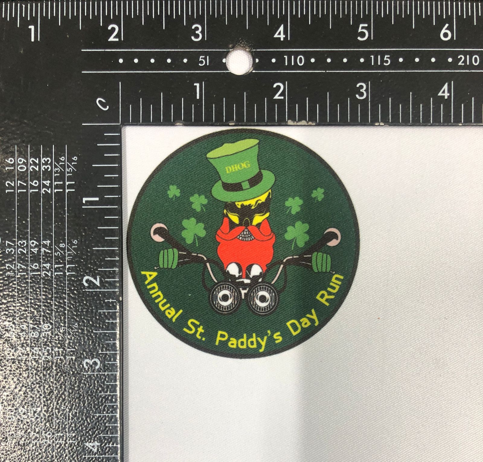 Annual St. Paddy's Day Run Suplimation Patch